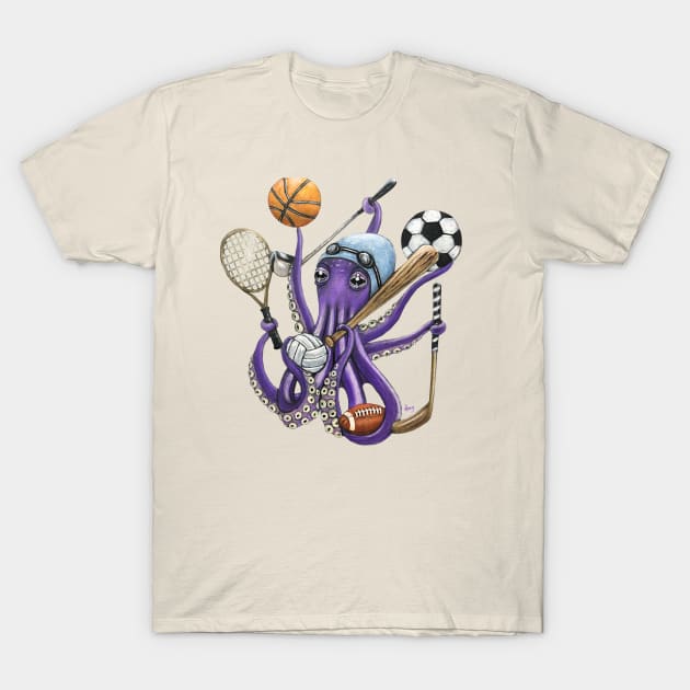 "OctoCoach" - OctoKick collection T-Shirt by GardenPartyArt